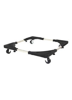 Leostar Heavy Duty Washing Machine And Refrigerator Adjustable Stand 100323 Silver/Black 