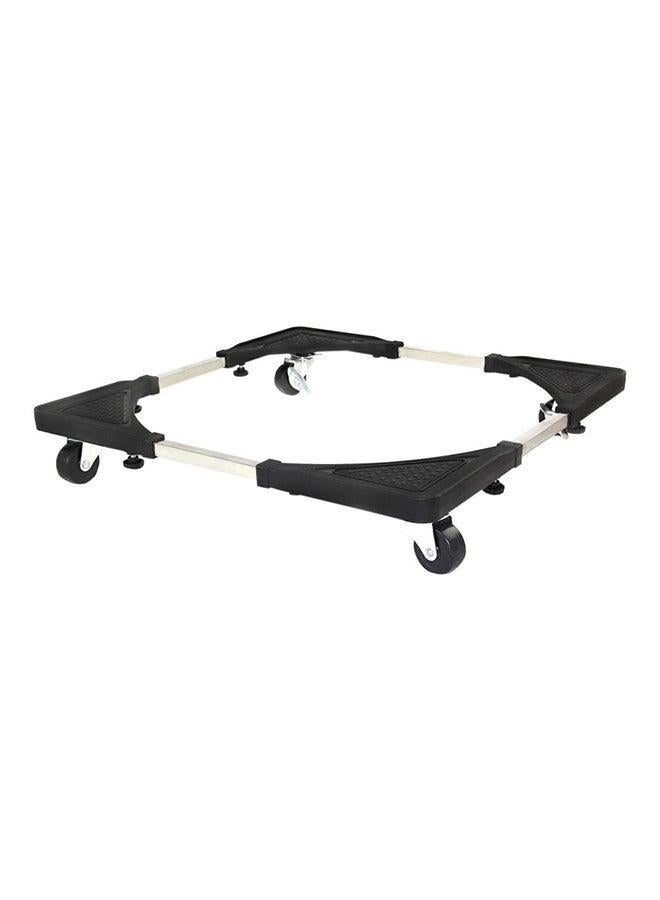 Leostar Heavy Duty Washing Machine And Refrigerator Adjustable Stand 100323 Silver/Black 