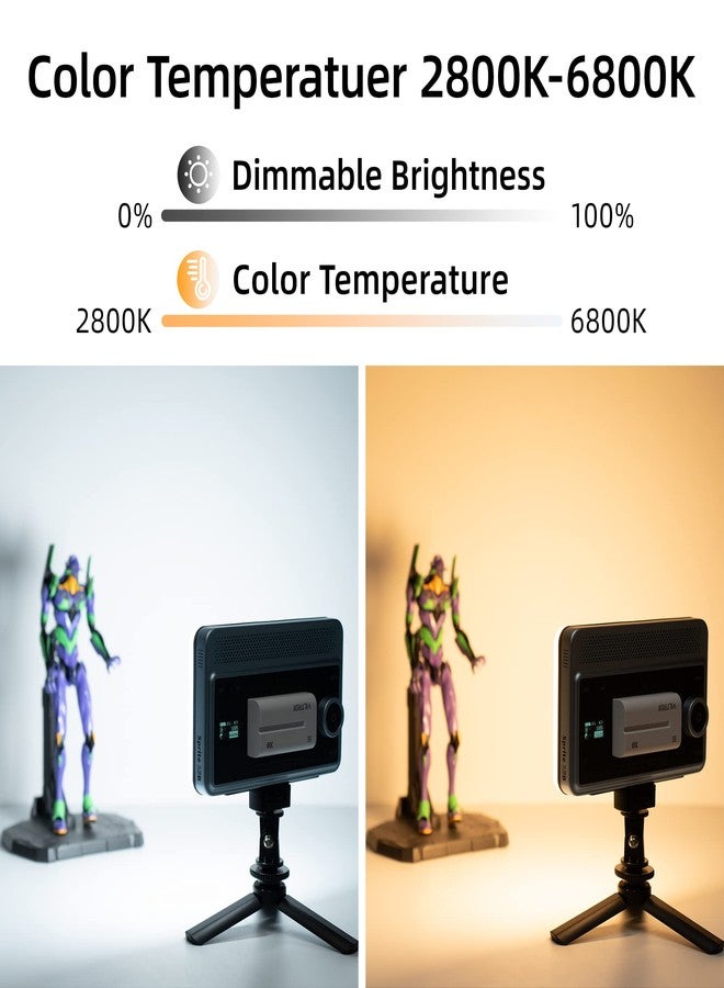 فيلتروكس مصباح LED من فيلتروكس بقوة 18 واط، نطاق درجة حرارة اللون من 2800 إلى 6800 كلفن، مؤشر تجسيد اللون 95+، مناسب لكاميرات الفيديو، بقوة إضاءة 1800 لومن، مصباح LED قابل للتحكم، مناسب للهواتف الذكية، مصباح إضاءة قابل للتعتيم، مع 10 تأثيرات إضاءة للتصوير الفوتوغرافي، مناسب لليوتيوب وتيك توك - Image 4