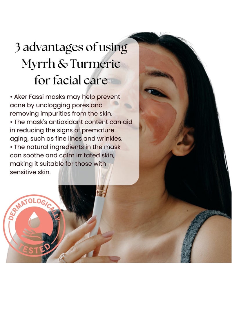 OGAILI - Aker Fassi Face Mask Powder – Moroccan Skincare Secret for Glowing Skin – Natural Herbal Cleanser with Anti-Aging Benefits & Skin Tone Enhancement – 100g, Chemical-Free & Cruelty-Free - Image 1