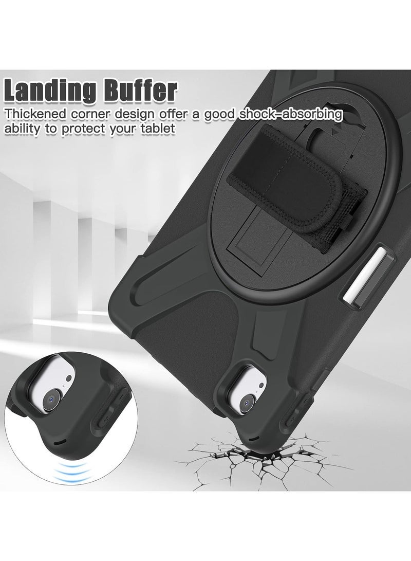 general Kids Case for iPad Air 13 inch M2 2024, Heavy Duty Rugged Durability Silicone Tablet Cover with 360° Rotating Hand Strap Hidden Stand & Shoulder Strap - Image 3