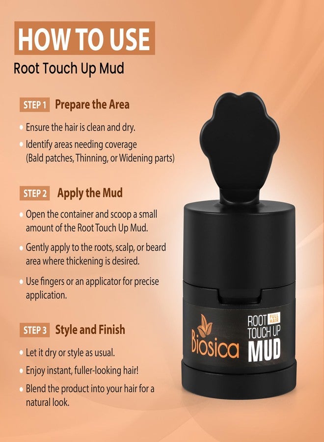 Biosica Root Touch Up Powder – Instant Root Concealer for Gray Hair & Thinning Areas – Water & Sweat Resistant Hair Filler – Natural-Looking Hairline Coverage for Men & Women – Long-Lasting, Easy Application (Black) - Image 4