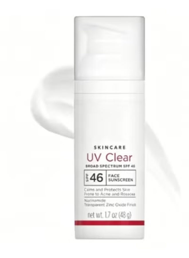 UV Clear Broad Spectrum SPF 46 Face Sunscreen - Oil-Free Moisturizer with Niacinamide & Zinc Oxide for Acne-Prone Skin (1.7 oz / 48g)inc Oxide 1.7oz Dermatologist Recommended Face Sunscreen for Sensitive SkinV - Image 1