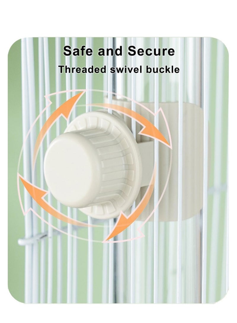 Bird Drinker Waterer Parrot Bird Automatic Drinking Device Parakeet Water Dispenser Bird Drinking Water Bottle Bird Cage Accessory Parrot Drinking Fountain 220ml - Image 3