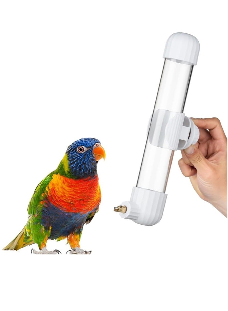 Bird Drinker Waterer Parrot Bird Automatic Drinking Device Parakeet Water Dispenser Bird Drinking Water Bottle Bird Cage Accessory Parrot Drinking Fountain 220ml - Image 1
