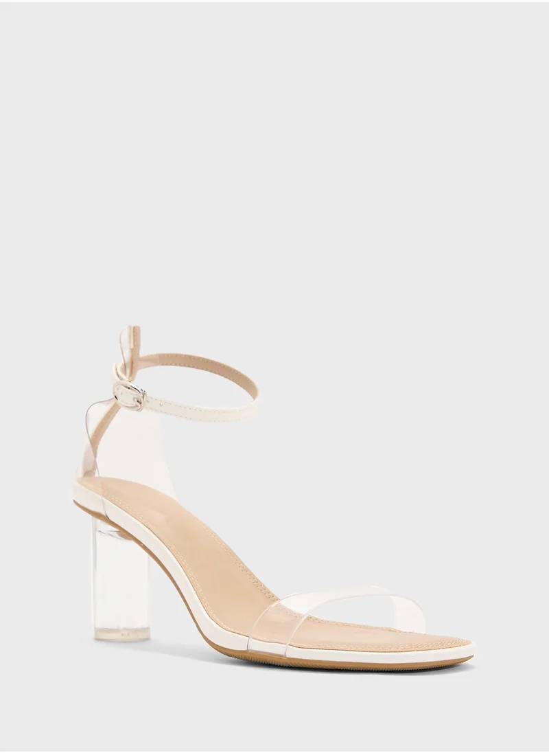 Ginger Clear Heeled Sandal