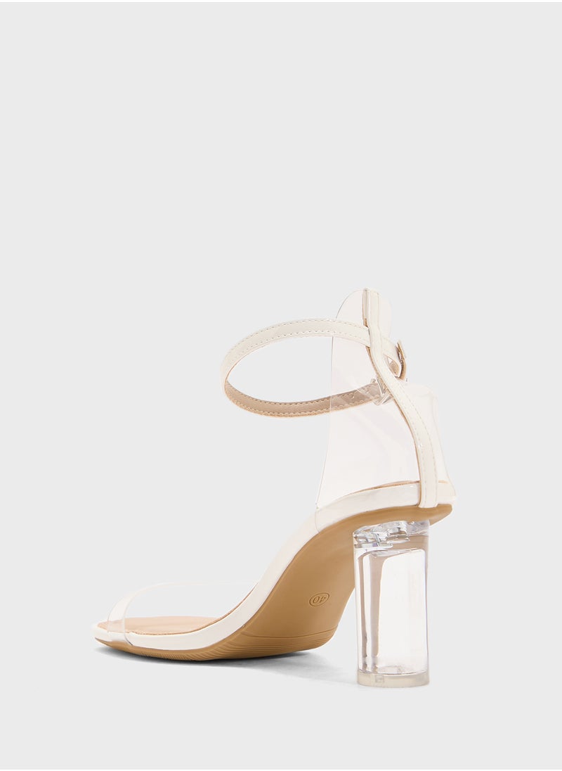 Ginger Clear Heeled Sandal  - Image 3