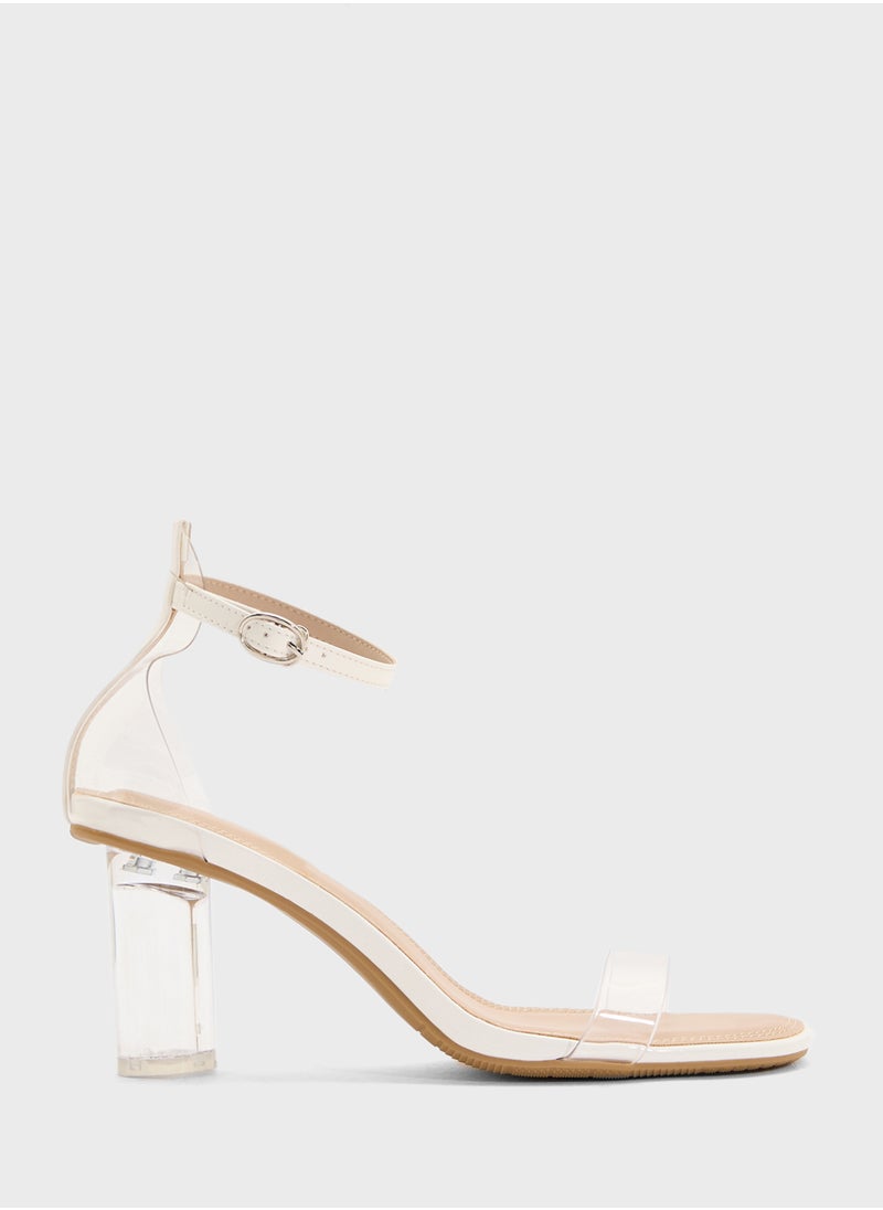 Ginger Clear Heeled Sandal  - Image 1