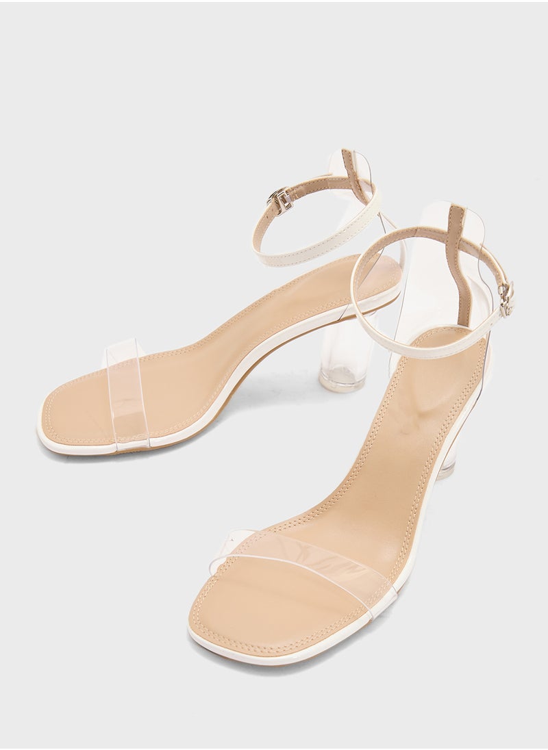 Ginger Clear Heeled Sandal  - Image 5