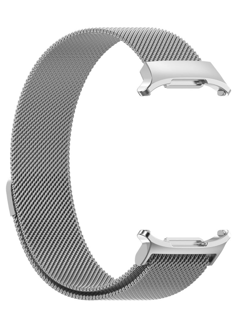 Generic Replacement Band for Samsung Galaxy Watch Ultra 47mm 2024 Band Magnetic Stainless Steel Strap Loop Watch Band Sports Straps (Silver)  - Image 2