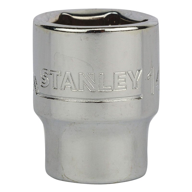 Stanley STANLEY STMT728858B 14inch 14mm Chrome Vanadium Steel 6 Point Standard Socket Silver  - Image 1