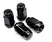Veritek Performance Set of 20 Veritek 12x15mm Black Bulge Acorn 34 Hex Lug Nuts 140 Conical Seat Aftermarket Custom Wheels for Acura Buick Chevy Ford Honda Hyundai KIA Lexus Mazda Mitsubishi Scion Toyota - Image 2