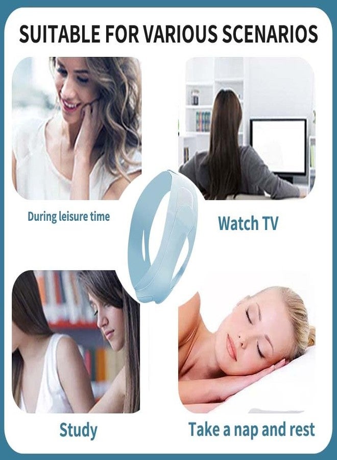 Fovcos قناع رفع خط V، قناع وجه على شكل V، قناع تحديد الوجه على شكل V، حزام رفع الوجه، أحزمة تنغيم الوجه، جهاز تمرين الفك، قابل للغسل وإعادة الاستخدام - Image 5