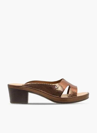 Le Confort Women Cross Strap Block Heel Sandals