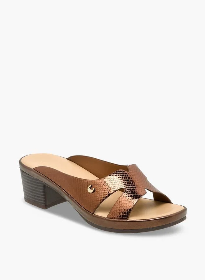 Le Confort Women Cross Strap Block Heel Sandals