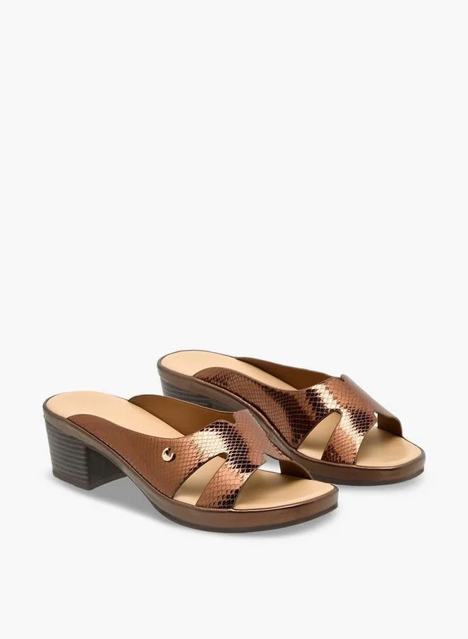 Le Confort Women Cross Strap Block Heel Sandals