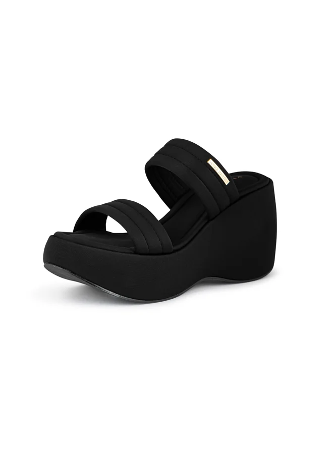 فينتشي النساء متعدد الأحزمة كعب عال إسفين الصنادل