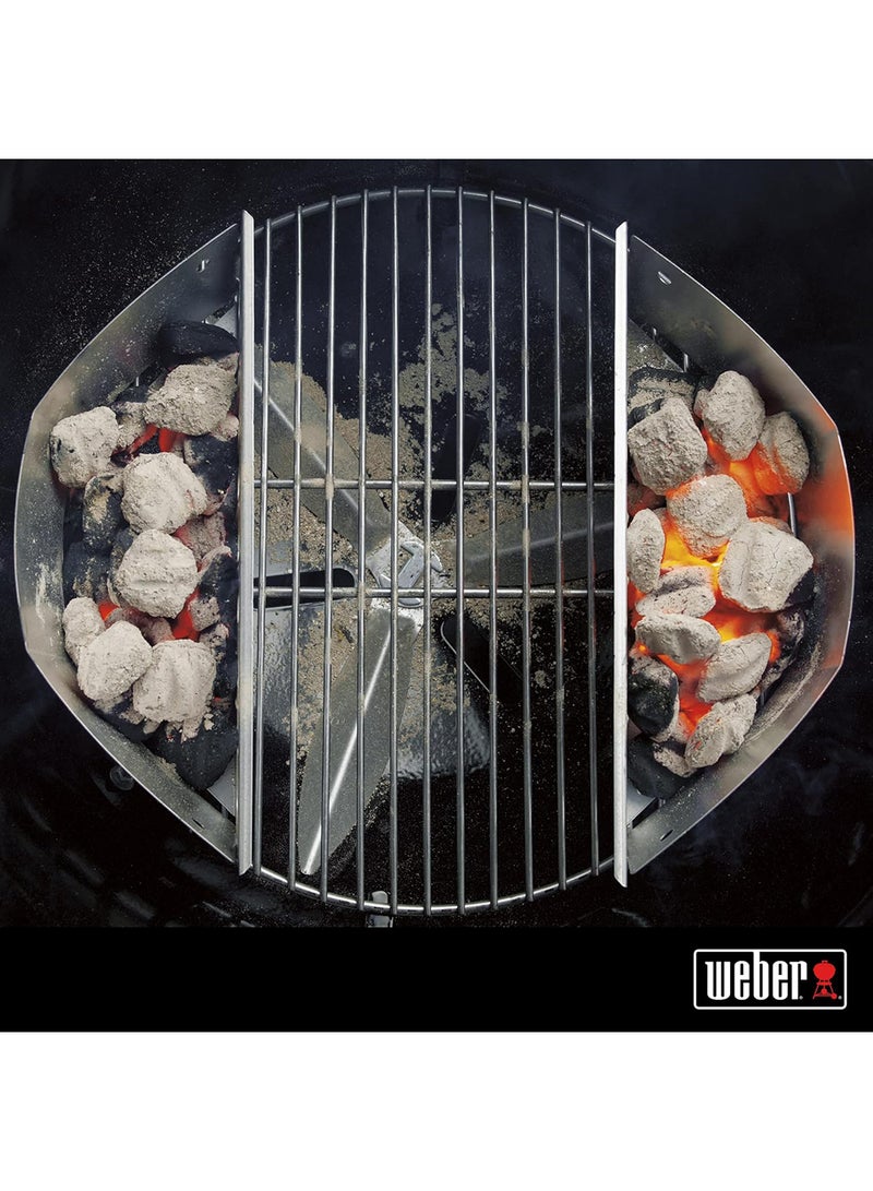 Weber charcoal baskets (set of 2), made of robust, galvanised steel, ideal for direct & indirect grilling with charcoal / briquettes, suitable for all 47cm charcoal barbecues - silver (7403) - Image 4