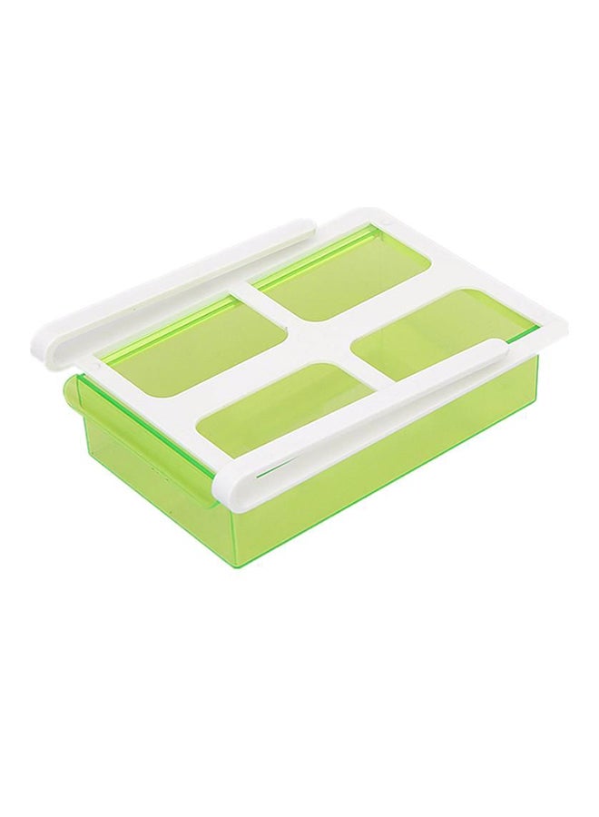 Multi Functional Refrigerator Storage Box Green/White 18x11x5centimeter  - Image 1