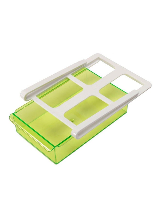 Multi Functional Refrigerator Storage Box Green/White 18x11x5centimeter  - Image 2