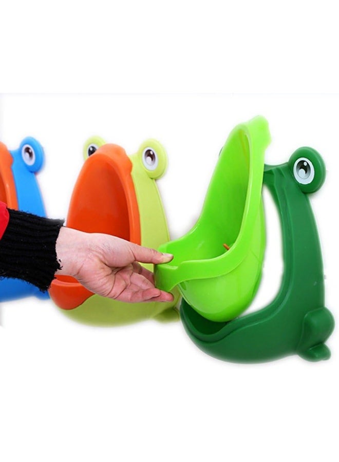 Foryee Cute Frog Potty Training Urinal for Boys with Funny Aiming Target - Blue - Image 3