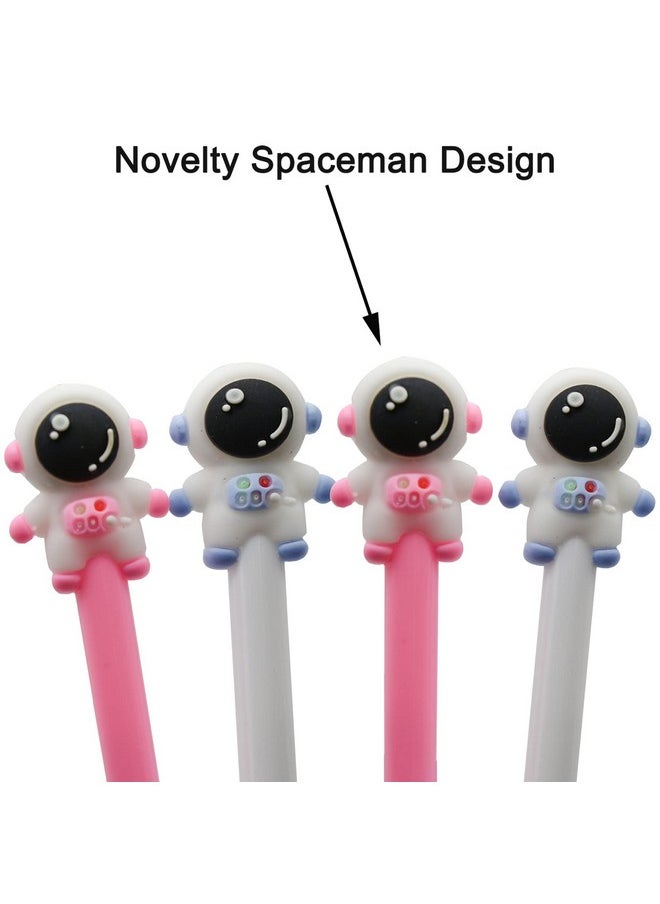 Maydahui - 12Pcs Spaceman Gel Pens Cute Cartoon Astronaut Couples Pen Commemorative Space Collection Black Ink For Men Boys Students Taikonaut - Image 1