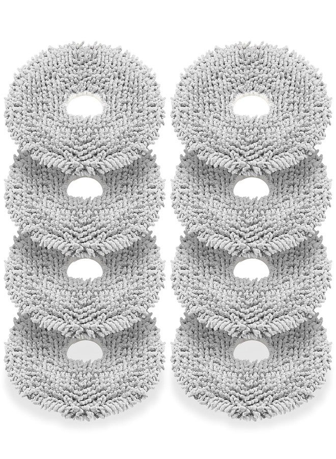 KTNAid 8 Pack Replacement Mop Pads Compatible with iRobot Roomba Plus 405 Combo / 505 Combo / 507 Combo Robot Vacuum Cleaner, Reusable & Washable Microfiber Mop Cloth Refill - Image 1