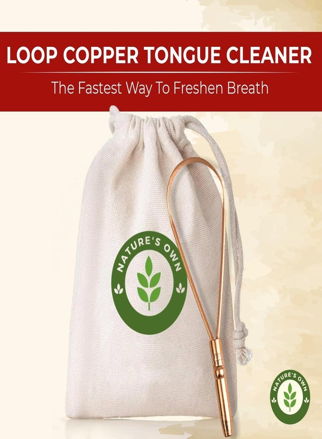Craftonus Copper Tongue Cleaner for Men and Women | For Fresh Breath & Bacteria Removal | Improved Taste Sense & Oral Hygiene | Easy to Use | 100% Pure Indian Copper Tongue Scraper To Prevent Bad Breath LOOP - Image 2