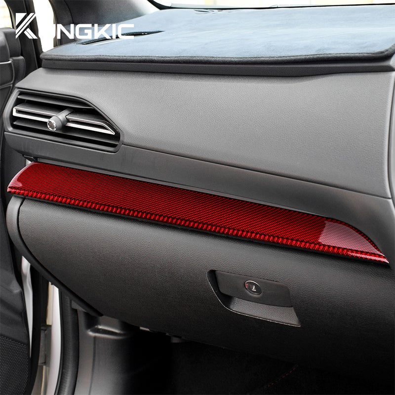 Real Soft Carbon Fiber Sticker For Subaru Crosstrek Impreza 2024 Dashboard Decor Panel Interior Trim Cover RHD LHD Accessories - Image 3