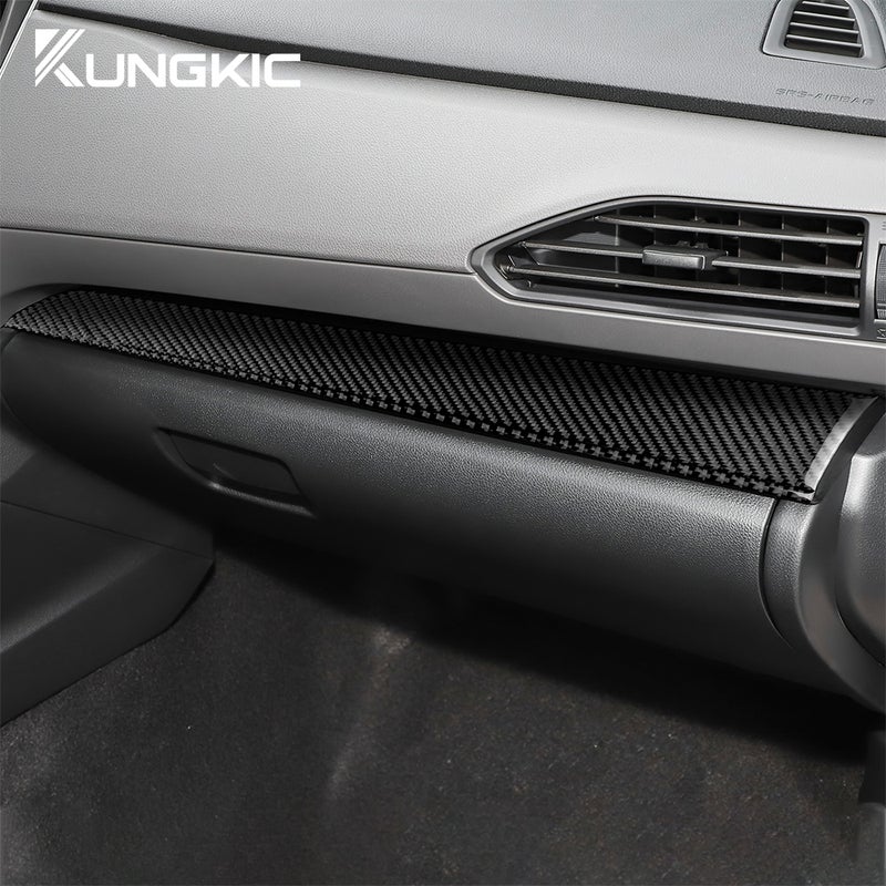 Real Soft Carbon Fiber Sticker For Subaru Crosstrek Impreza 2024 Dashboard Decor Panel Interior Trim Cover RHD LHD Accessories - Image 2