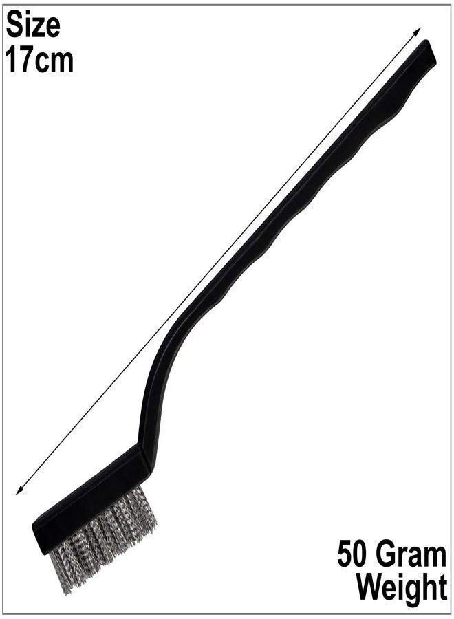GLUN® 3 Different Wire Brush Cleaning Tool Kit, Set of 3 Brushes Steel, Hard, & Soft Bristles Brush, Multi Utility Brush Household Cleaning Brush - Image 2