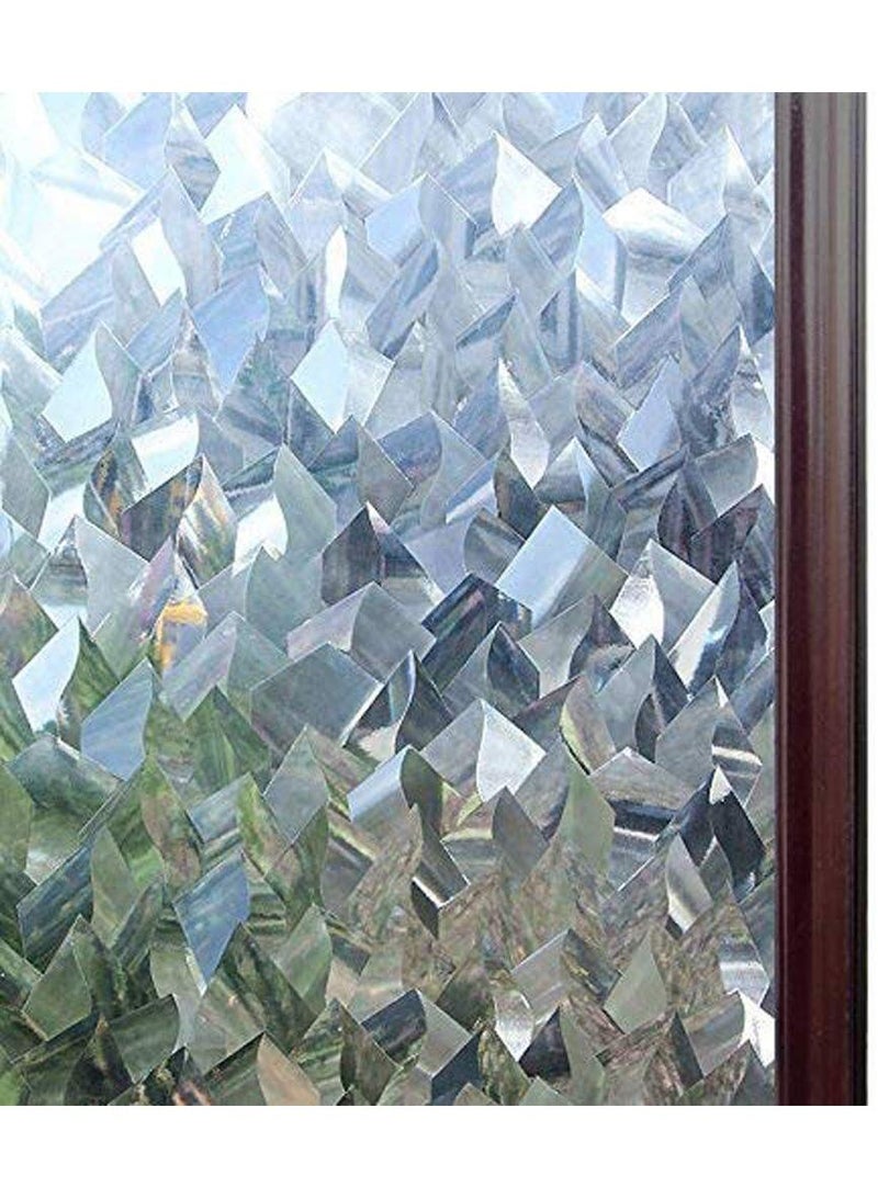 Y&D Window Film Decorative Privacy No Glue Geometric Pattern Glass Sticker For Door Home House Ofiice Heat Control Anti UV 60 x 200 cm  - Image 1