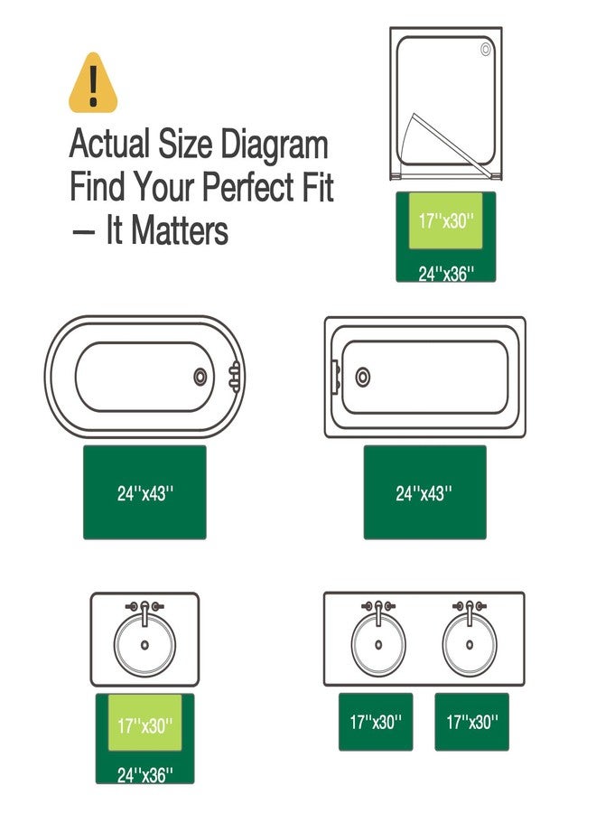 LUMI Bathroom Rugs, Ultra Soft Absorbent Bath Mat for Shower, Non Slip Washable Bath Rugs with Rubber Backing, Microfiber Plush Quick Dry Floor Mat for Bathtub, Floor, White, 17x30 - Image 2