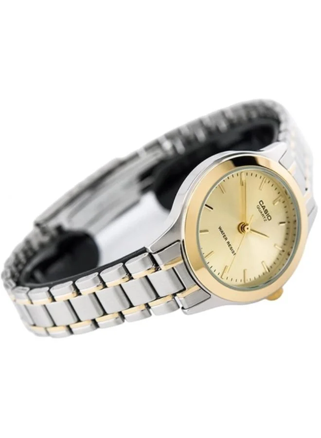 كاسيو Women's Stainless Steel Analog Watch LTP-1128G-9A - 33 mm