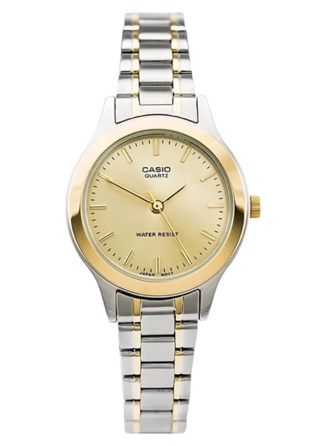 كاسيو Women's Stainless Steel Analog Watch LTP-1128G-9A - 33 mm