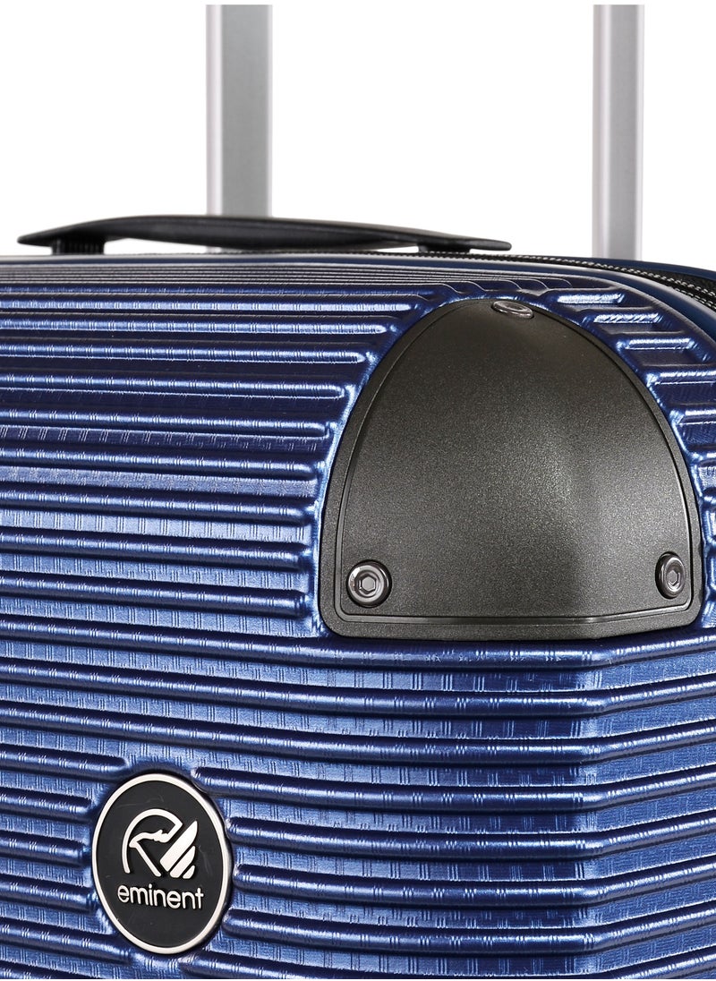 eminent - Wheeled Luggage Trolley Set For Unisex TPO Compound 4 Double Inline Skate wheels with TSA lock KJ24N Set of 3 Moon Blue - Image 1