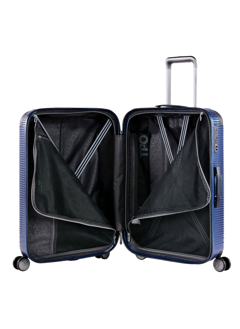 eminent - Wheeled Luggage Trolley Set For Unisex TPO Compound 4 Double Inline Skate wheels with TSA lock KJ24N Set of 3 Moon Blue - Image 1