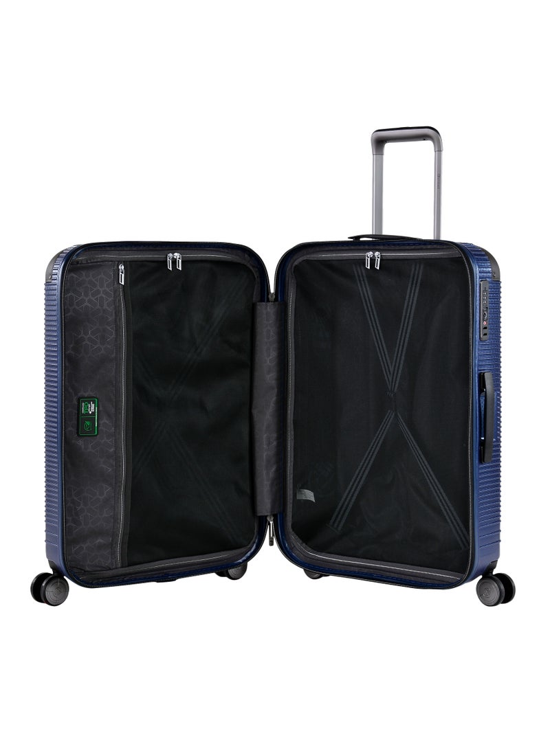 eminent - Wheeled Luggage Trolley Set For Unisex TPO Compound 4 Double Inline Skate wheels with TSA lock KJ24N Set of 3 Moon Blue - Image 1