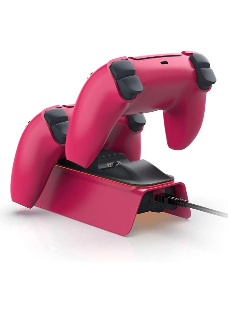 Generic - Fast Charge Light Up Charging Base for PlayStation 5 Arm Red TP5-0521B - Image 1