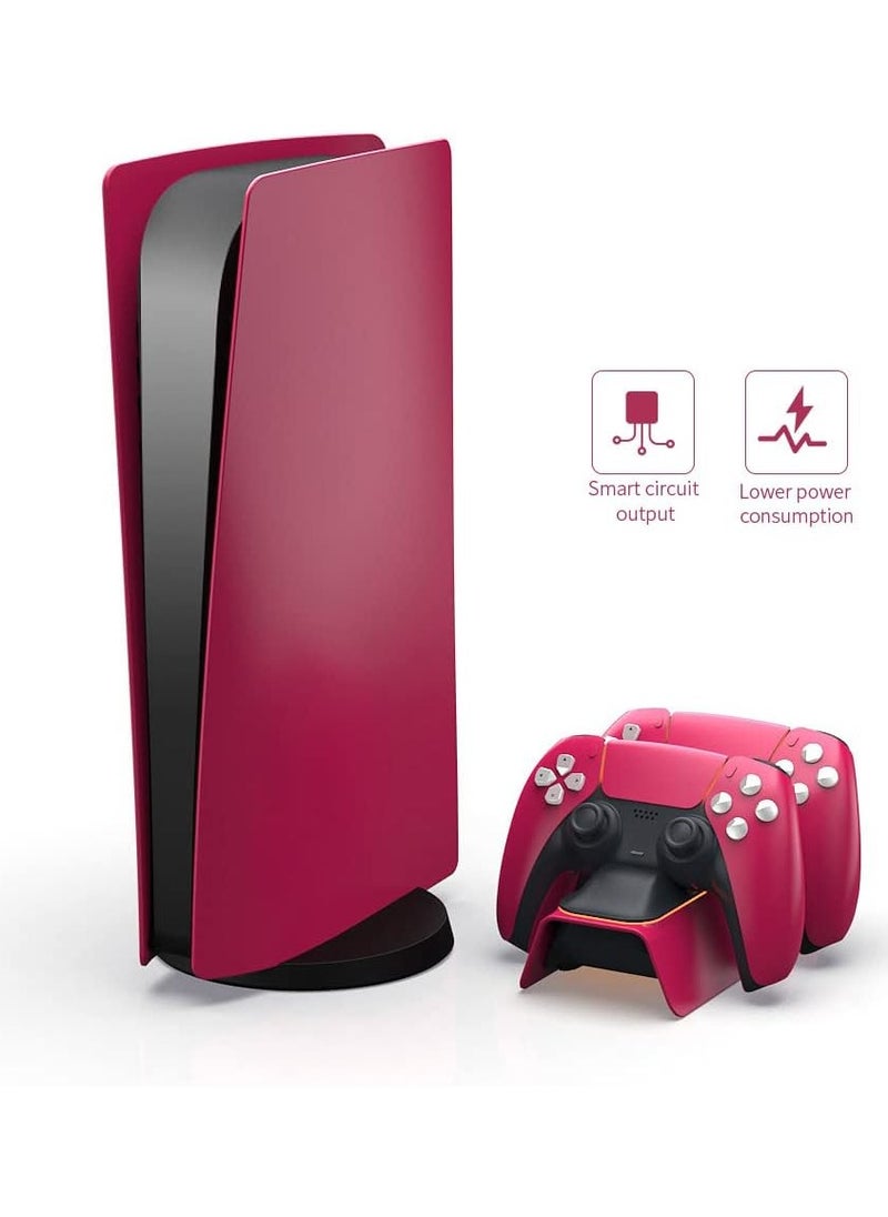 Generic - Fast Charge Light Up Charging Base for PlayStation 5 Arm Red TP5-0521B - Image 1