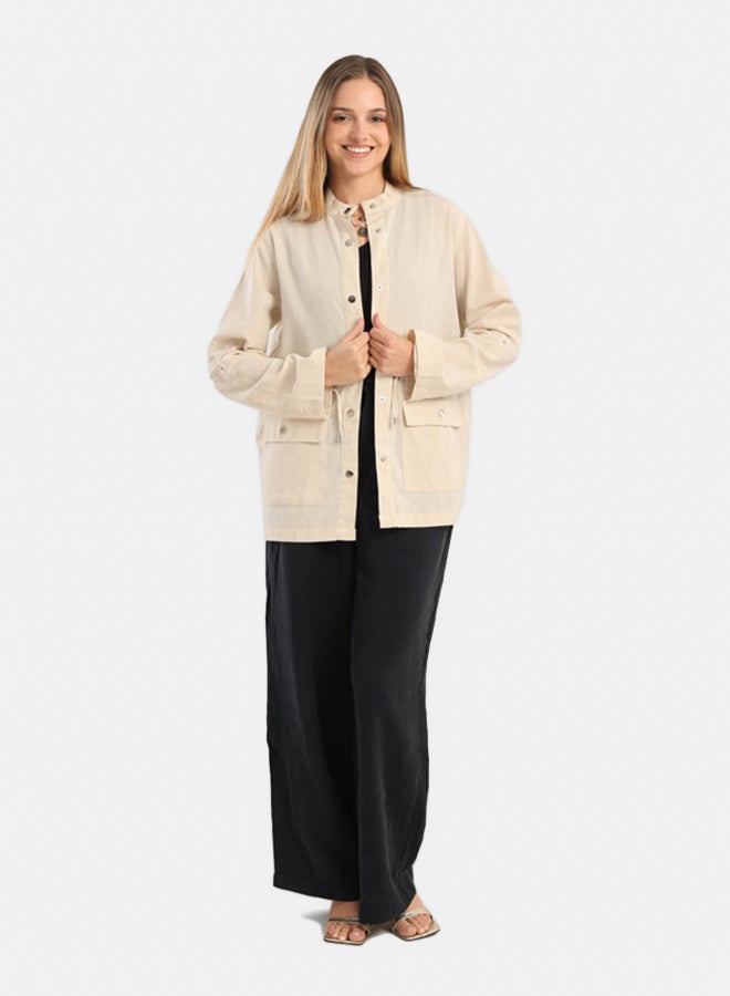 Carina Cotton Regular-Fit Jacket  - Image 5