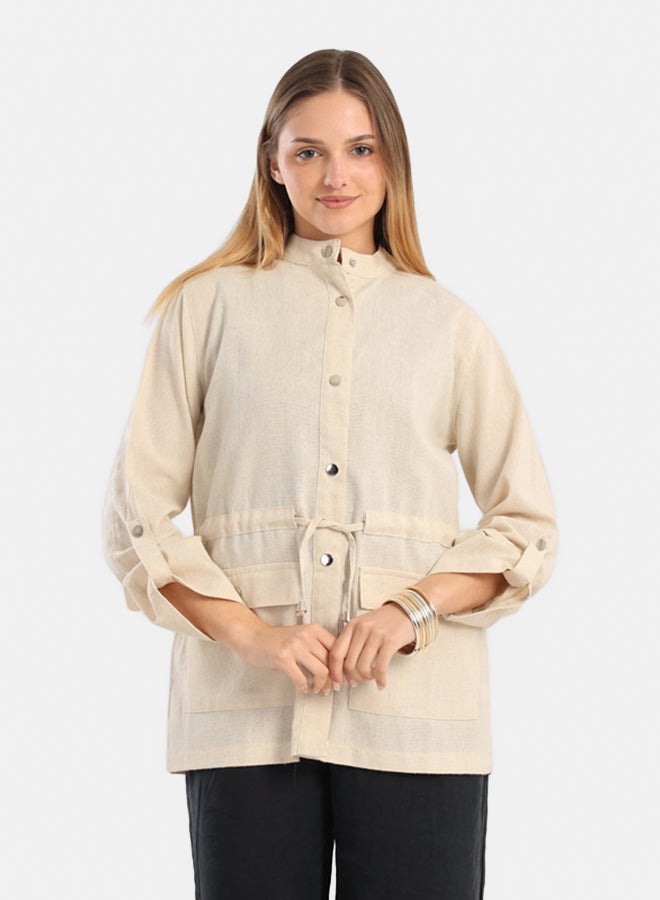 Carina Cotton Regular-Fit Jacket  - Image 1