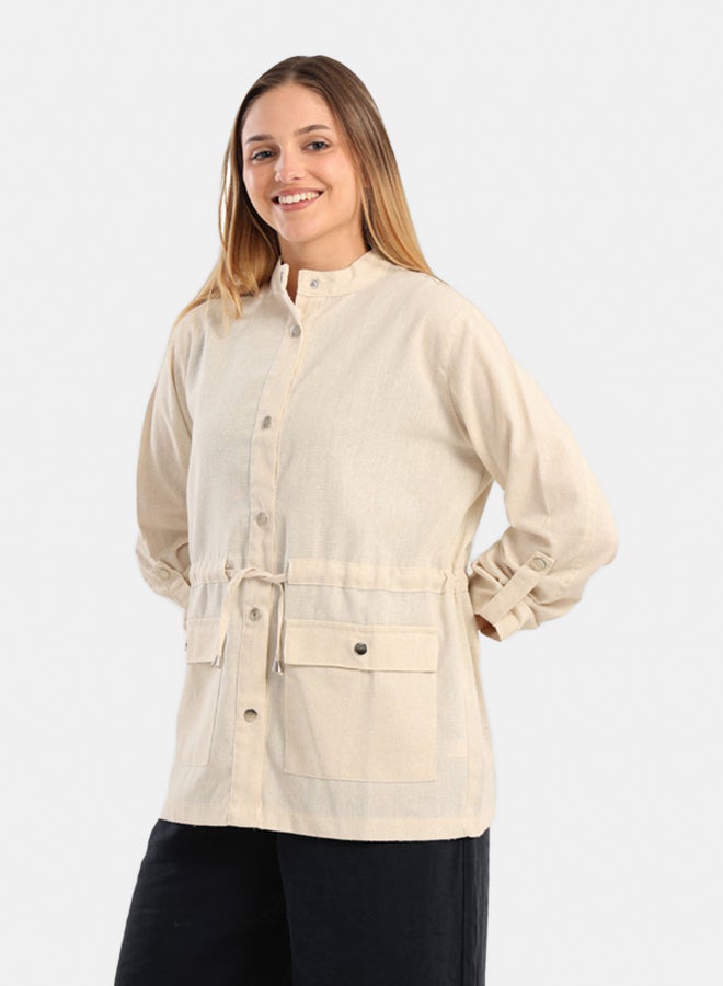 Carina Cotton Regular-Fit Jacket  - Image 2