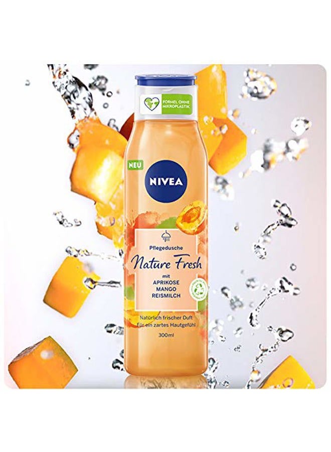 Nivea Fresh Blends Apricot (300 ml), Shower Gel with Refreshing Apricot Scent, Shower Gel for Women, Vegan Shower Gel with Fruit Extracts and Plant Based Milk - Image 2