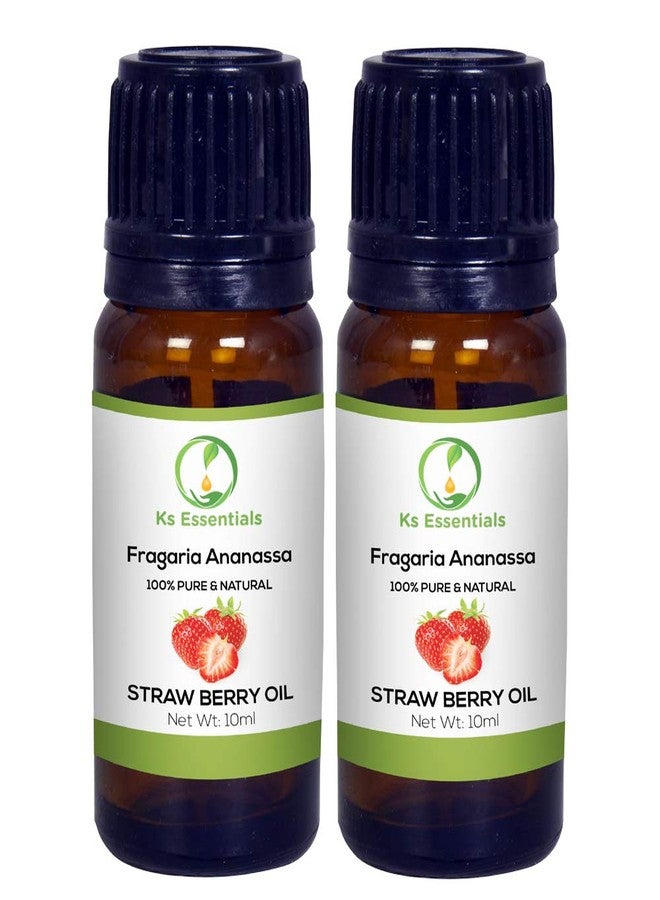 Ks Essentials 100% Pure Straw Berry Oil(Fragaria Ananassa) (Pack of 2-10ml) - Image 1