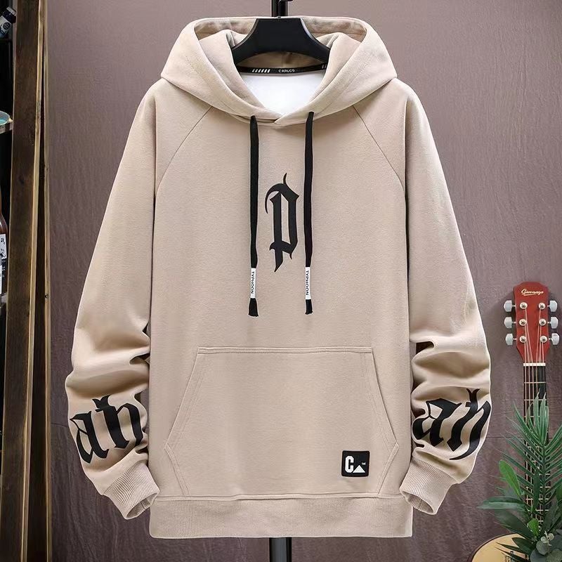 New Hooded Sweatshirt For Men, Teenagers, Korean Style, Loose Fit, Trendy And Versatile Student Men'S Sweatshirt - Image 1