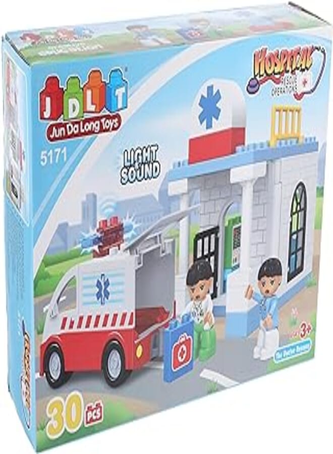 JDLT 5171 Clinic Hospital Ambulance, 30 Pcs.