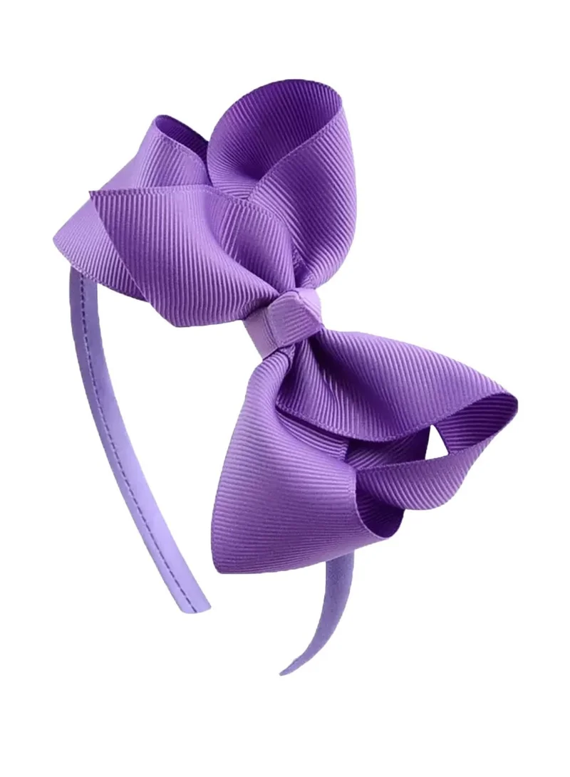 Lion Llama Bold Colours Kids Girls Cute Bowknot Headband, Handmade Cloth Twisted Bow Hairband for Children, Soft Sweet Style Hair Accessory -Bold colors (4 piece set) for Women | Best Price UAE