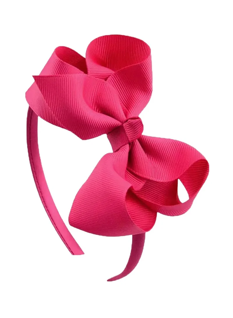 Lion Llama Bold Colours Kids Girls Cute Bowknot Headband, Handmade Cloth Twisted Bow Hairband for Children, Soft Sweet Style Hair Accessory -Bold colors (4 piece set) for Women | Best Price UAE