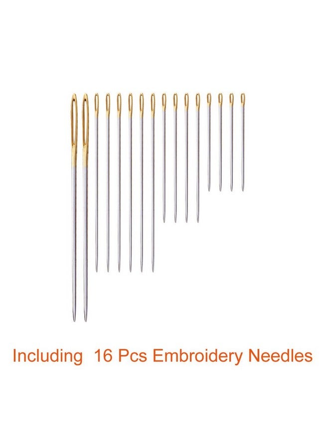 Paxcoo 124 Skeins Embroidery Floss Cross Stitch Thread with Needles - Image 5